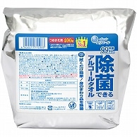 大王製紙 エリエール 除菌できるアルコールタオル 大容量 つめかえ用 400枚 8袋/箱（ご注文単位1箱）【直送品】