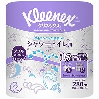 日本製紙クレシア クリネックスコンパクト 長持ちシャワートイレ用 ダブル 芯あり 35m 64ロール/箱（ご注文単位1箱）【直送品】