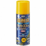 アサヒペン 高耐久ラッカースプレー 300ml 黄色 AP5112 6本/セット（ご注文単位1セット）【直送品】