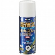 アサヒペン 高耐久ラッカースプレー 300ml 白 AP5111 6本/セット（ご注文単位1セット）【直送品】