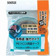 積水化学 多用途 PEクロス両面テープ(セリース包装) 20mm×10m WPECX13 1巻（ご注文単位1巻）【直送品】