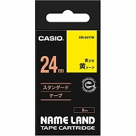 カシオ NAME LAND スタンダードテープ 24mm×8m 黄/黒文字 XR-24YW 1個（ご注文単位1個）【直送品】