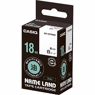 カシオ NAME LAND 油の付いている面にもしっかりはれるテープ 18mm×5.5m 白/黒文字 XR-18TRWE 1個（ご注文単位1個）【直送品】