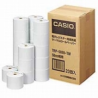 カシオ 電子レジスター用 ロールペーパー 感熱紙 幅58×直径80mm×長さ68m 芯内径12mm TRP-5880-TW 20個/袋（ご注文単位1袋）【直送品】