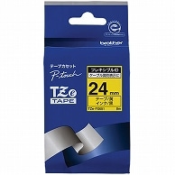 ブラザー ピータッチ TZeテープ フレキシブルIDテープ 24mm 黄/黒文字 TZE-FX651 1個（ご注文単位1個）【直送品】