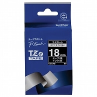 ブラザー ピータッチ TZeテープ ラミネートテープ 18mm 黒/白文字 TZE-345 1個（ご注文単位1個）【直送品】