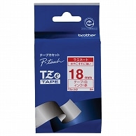 ブラザー ピータッチ TZeテープ ラミネートテープ 18mm 白/赤文字 TZE-242 1個（ご注文単位1個）【直送品】