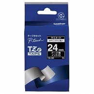 ブラザー ピータッチ TZeテープ ラミネートテープ 24mm 黒/白文字 TZE-355 1個（ご注文単位1個）【直送品】