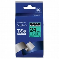 ブラザー ピータッチ TZeテープ ラミネートテープ 24mm 緑/黒文字 TZE-751 1個（ご注文単位1個）【直送品】