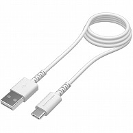 多摩電子工業 USB2.0 Type-C/USBケーブル 抗菌 ホワイト 1.0m TH149CA10QW 1本（ご注文単位1本）【直送品】