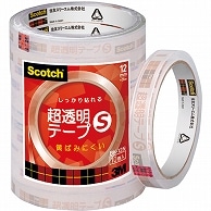 3M スコッチ 超透明テープS 大巻 12mm×35m BK-12N 10巻/袋（ご注文単位1袋）【直送品】