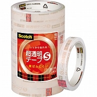 3M スコッチ 超透明テープS 大巻 15mm×35m BK-15N 10巻/袋（ご注文単位1袋）【直送品】