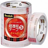 3M スコッチ 超透明テープS 大巻 24mm×35m BK-24N 5巻/袋（ご注文単位1袋）【直送品】