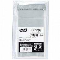 TANOSEE OPP袋 フタ・テープ付 小物用(中) 70×100＋40mm 1000枚/箱（ご注文単位1箱）【直送品】