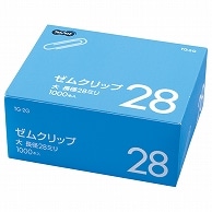 TANOSEE ゼムクリップ 大 28mm シルバー 業務用パック 1000本/箱（ご注文単位1箱）【直送品】