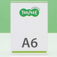 TANOSEE 再生PETサインスタンド 片面用 A6タテ 1個（ご注文単位1個）【直送品】