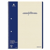 コクヨ フィラーノート(スパイラルとじ) A4 2穴 A罫(マージン罫入) 40枚 ス-15AN 1冊（ご注文単位1冊）【直送品】