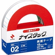 ニチバン ナイスタック 再生紙両面テープ 小巻 15mm×6m NW-15S 1巻（ご注文単位1巻）【直送品】