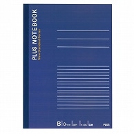 プラス ノートブック セミB5 B罫6mm 35行 50枚 ネイビー NO-005BS 1冊（ご注文単位1冊）【直送品】