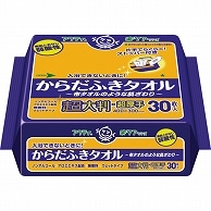 日本製紙クレシア アクティ からだふきタオル 超大判・超厚手 30枚/袋（ご注文単位1袋）【直送品】