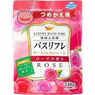 ライオンケミカル 薬用入浴剤バスリフレ ローズの香り つめかえ用 540g 1パック（ご注文単位1パック）【直送品】