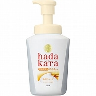 ライオン hadakaraボディソープ 泡で出てくるオイルインタイプ ローズガーデンの香り 本体 530ml 1本（ご注文単位1本）【直送品】