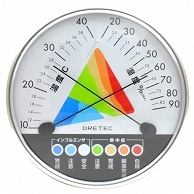 ドリテック 熱中症・インフルエンザ警告温湿度計 ホワイト O-311WT 1個（ご注文単位1個）【直送品】