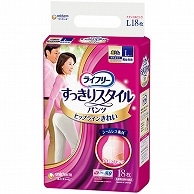 ユニ・チャーム ライフリー すっきりスタイルパンツ ピンク L 18枚/袋（ご注文単位1袋）【直送品】