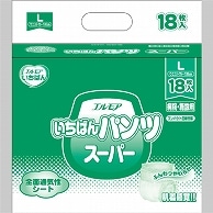 カミ商事 エルモア いちばん パンツ スーパー L 18枚/袋（ご注文単位1袋）【直送品】