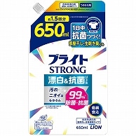 ライオン ブライト STRONG 漂白&抗菌ジェル つめかえ用 650ml 1パック（ご注文単位1パック）【直送品】