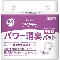 日本製紙クレシア アクティ パワー消臭パッド900 30枚/袋（ご注文単位1袋）【直送品】