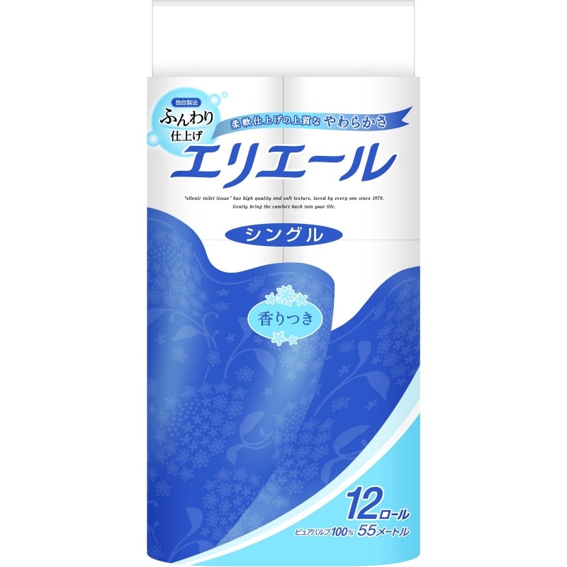 大王製紙　エリエールトイレットティシュー12Rシングル （ご注文単位6個）【直送品】