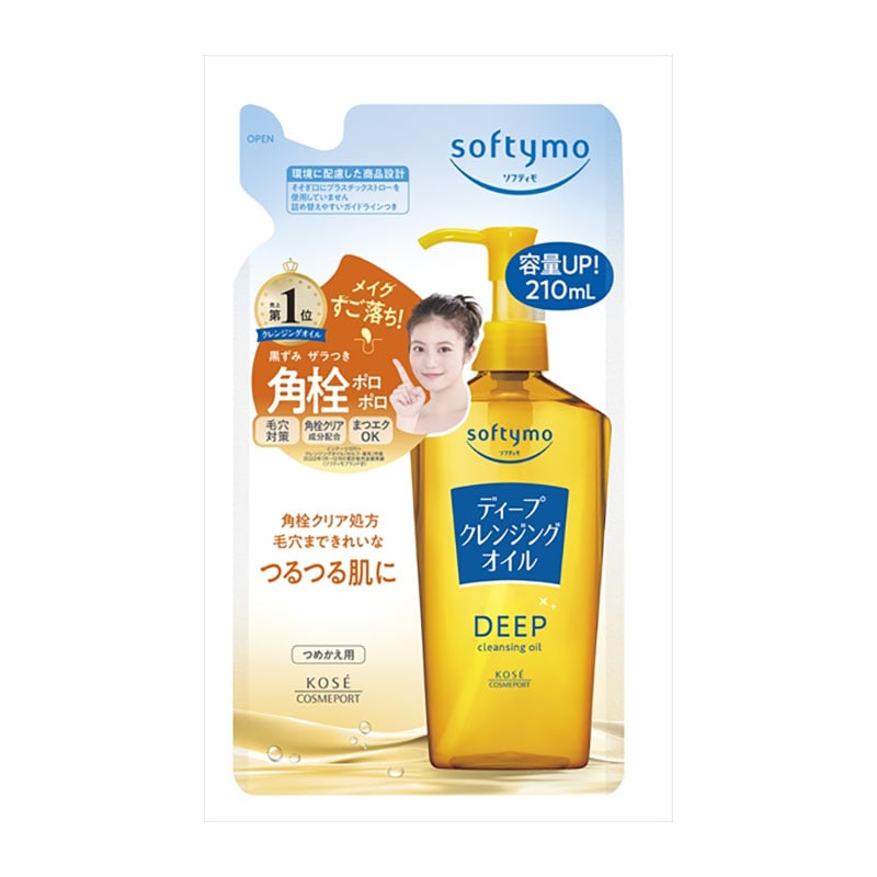 コーセーコスメポート　ソフティモ　ディープクレンジングオイル　つめかえ　210ML 1個（ご注文単位1個）【直送品】