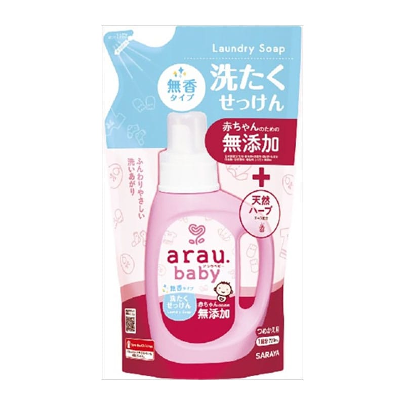 サラヤ　アラウベビー　洗たくせっけん　無香タイプ　替　720ML 1個（ご注文単位1個）【直送品】