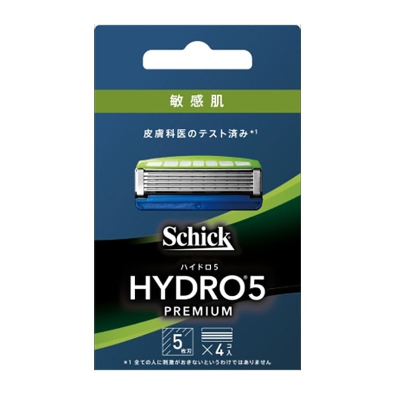 シック・ジャパン　ハイドロ5プレミアム　敏感肌　替刃　4コ入 1箱（ご注文単位1箱）【直送品】