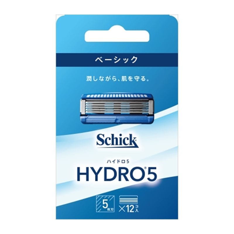 シック・ジャパン　ハイドロ5ベーシック　替刃　12コ入 1箱（ご注文単位1箱）【直送品】