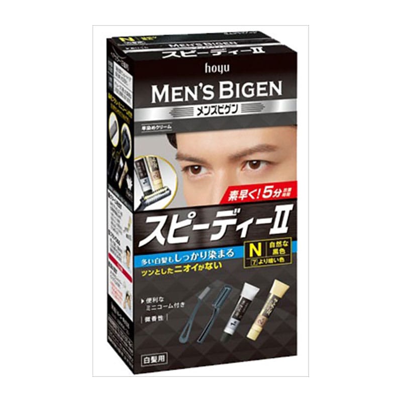 ホーユー　メンズビゲン　スピーディーⅡ　N　自然な黒色　80G 1個（ご注文単位1個）【直送品】