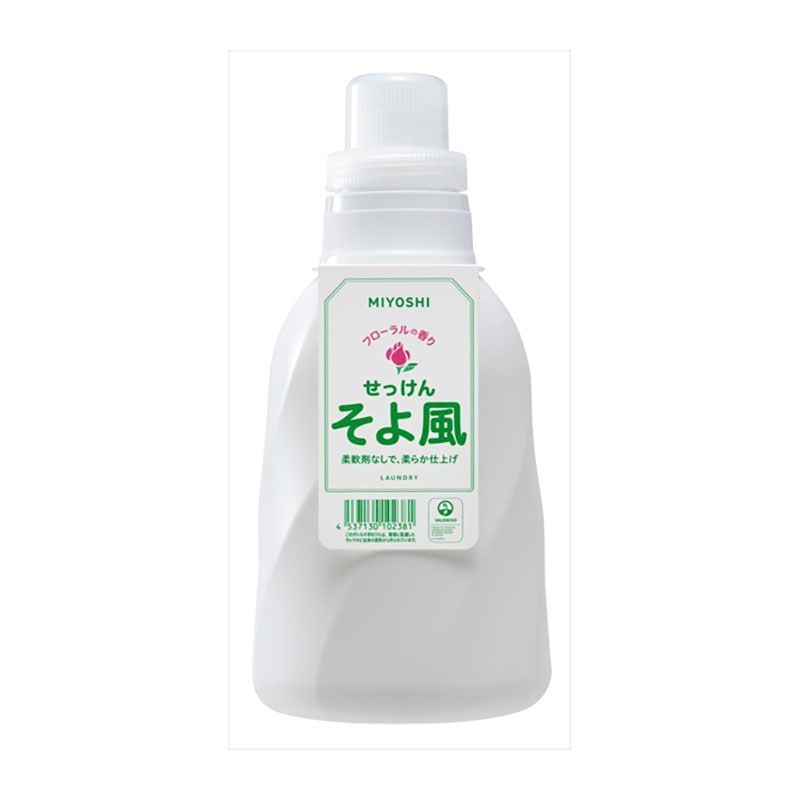 ミヨシ石鹸　そよ風液体せっけんボトル　1100ML 1個（ご注文単位1個）【直送品】