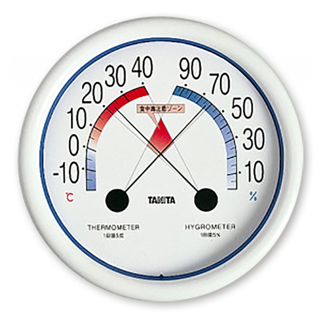 タニタ №5488 食中毒注意ゾーン付温湿度計 1個（ご注文単位1個）【直送品】