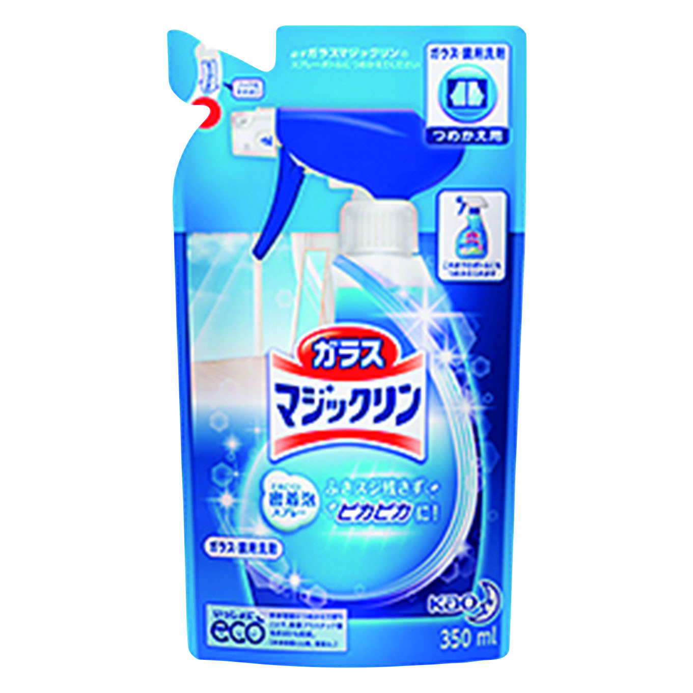 花王 ガラスマジックリン 詰替用 350ml 1個（ご注文単位1個）【直送品】