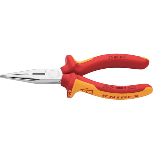 トラスコ中山 KNIPEX 絶縁1000Vラジオペンチ 160mm（ご注文単位1個）【直送品】