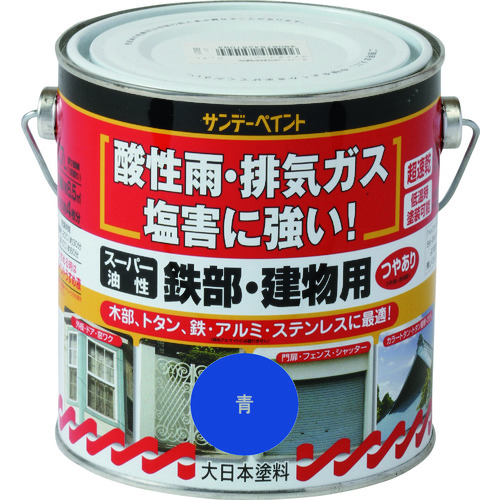 トラスコ中山 サンデーペイント スーパー油性鉄部・建物用 赤 700M（ご注文単位1個）【直送品】