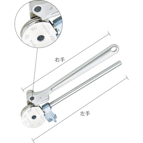 トラスコ中山 Virax チューブベンダー 6mm 銅管用（ご注文単位1個）【直送品】