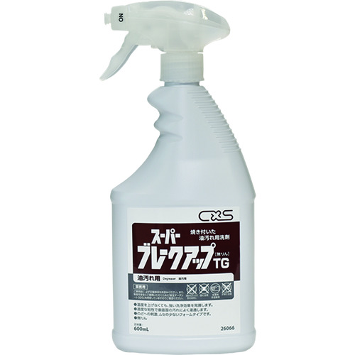 トラスコ中山 シーバイエス 強力油汚れ用洗浄剤 スーパーブレークアップTG 600ml（ご注文単位1本）【直送品】