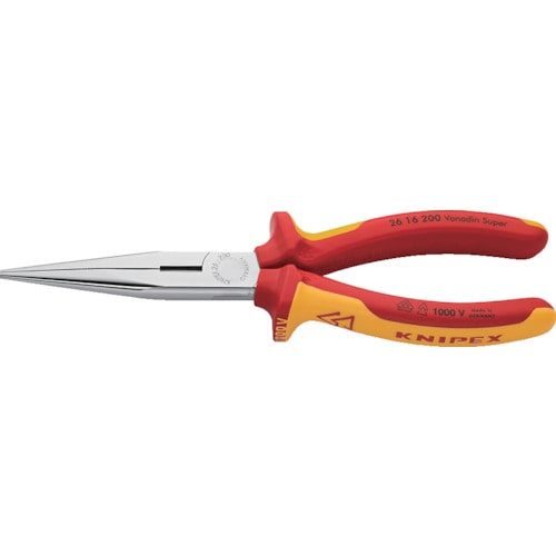 トラスコ中山 KNIPEX 絶縁1000Vロングラジオペンチ 200mm（ご注文単位1個）【直送品】