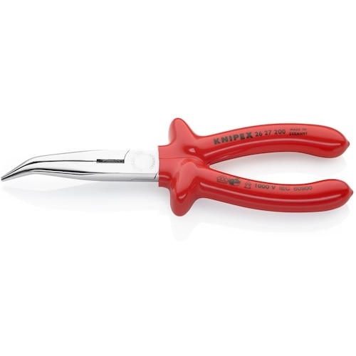 トラスコ中山 KNIPEX 2627-200 絶縁40度先曲ラジオペンチ 1000V（ご注文単位1個）【直送品】