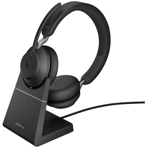 トラスコ中山 ジャブラ Jabra Evolve2 65 MS Stereo USB－A Stand Black 449-8731  (ご注文単位1個) 【直送品】