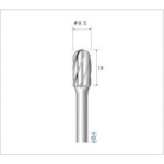 トラスコ中山 ナカニシ 超硬アルミカッター 刃径9.5mm　476-4242（ご注文単位1本）【直送品】