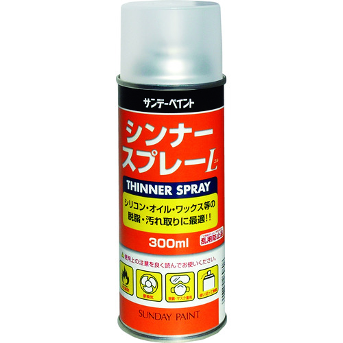 トラスコ中山 サンデーペイント シンナースプレーL 300ml（ご注文単位1本）【直送品】