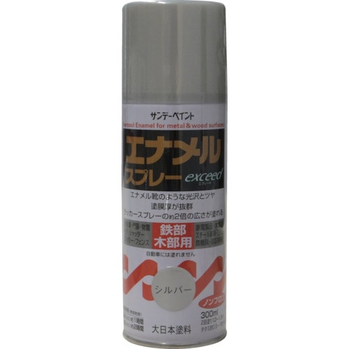 トラスコ中山 サンデーペイント エナメルスプレーEX 300ml 黒（ご注文単位1本）【直送品】